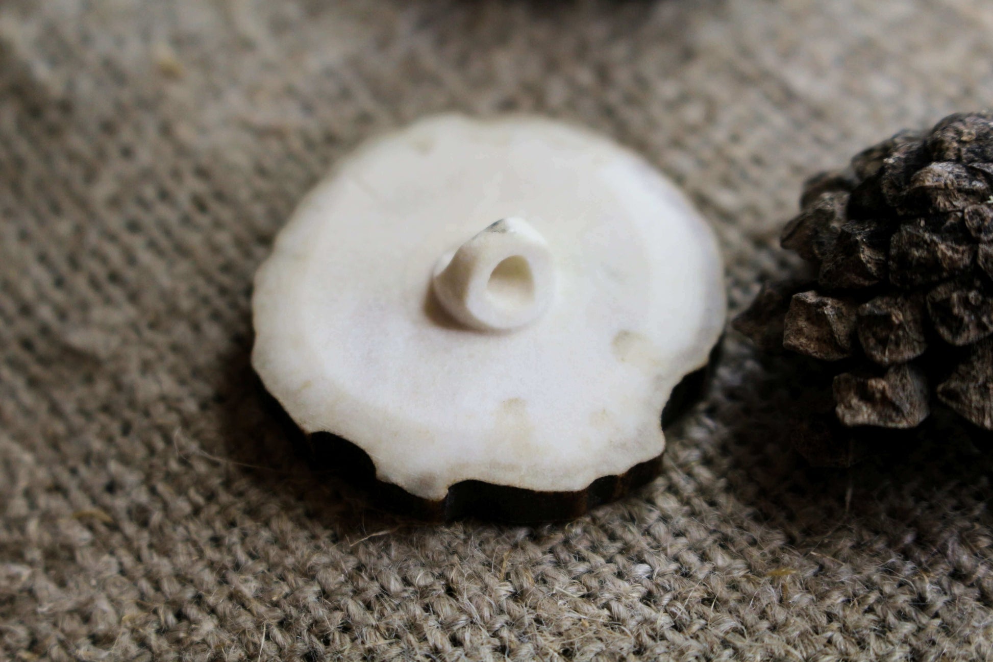 Crafted sewing buttons with rustic charm and engraved design