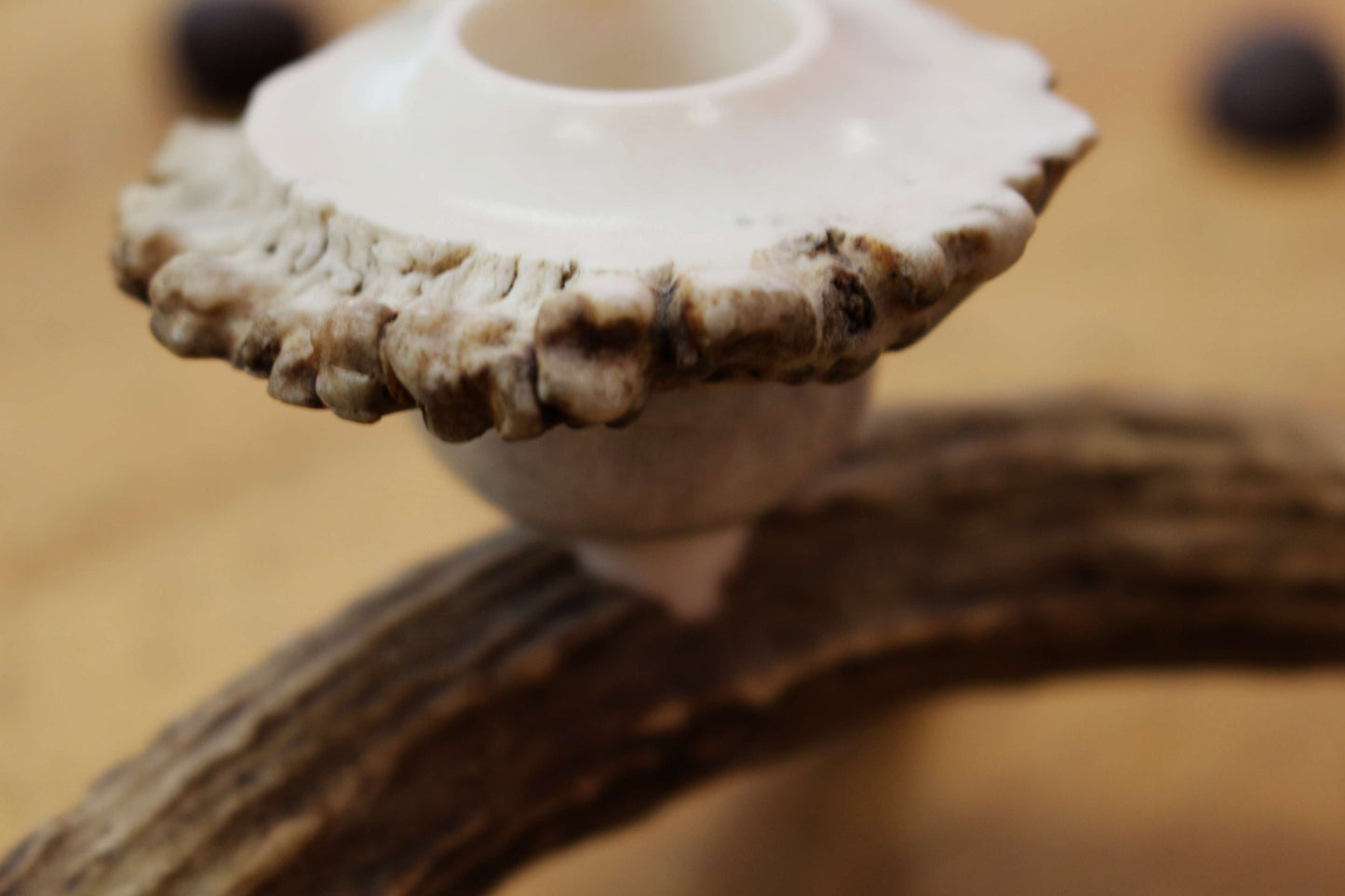 Kerzenhalter aus Elchgeweih