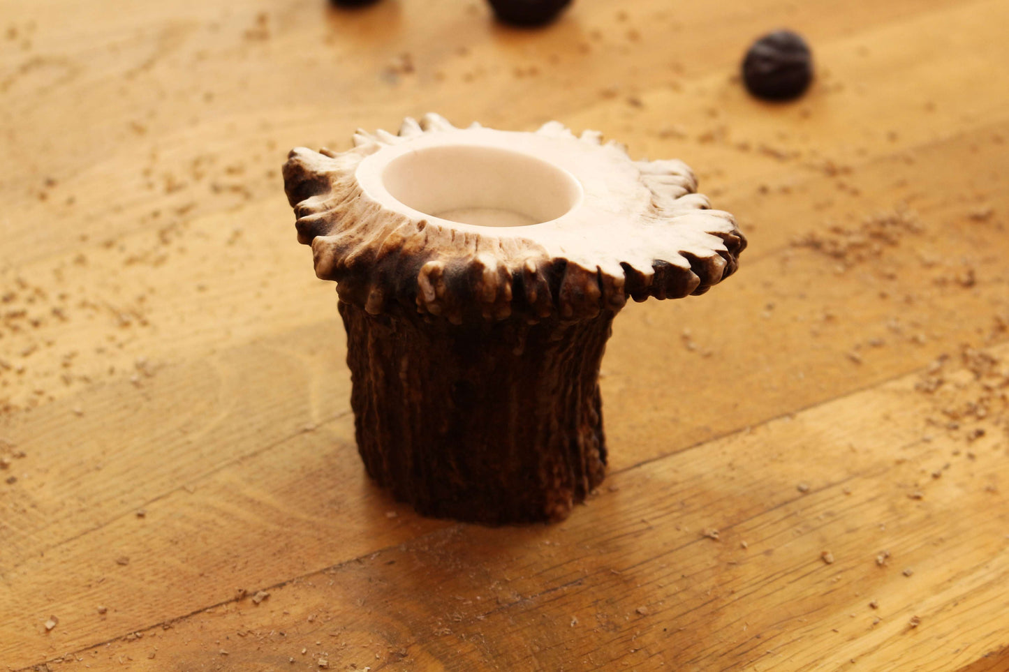 Simplistic Moose Antler Candleholder