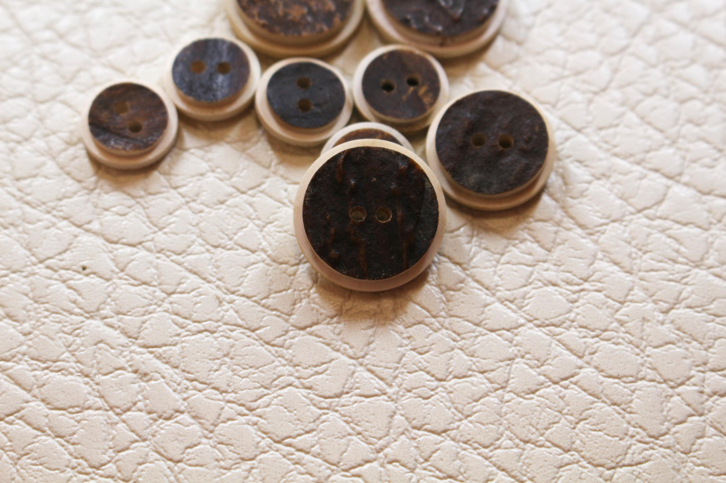 Deer Antler buttons, with cut off edges
