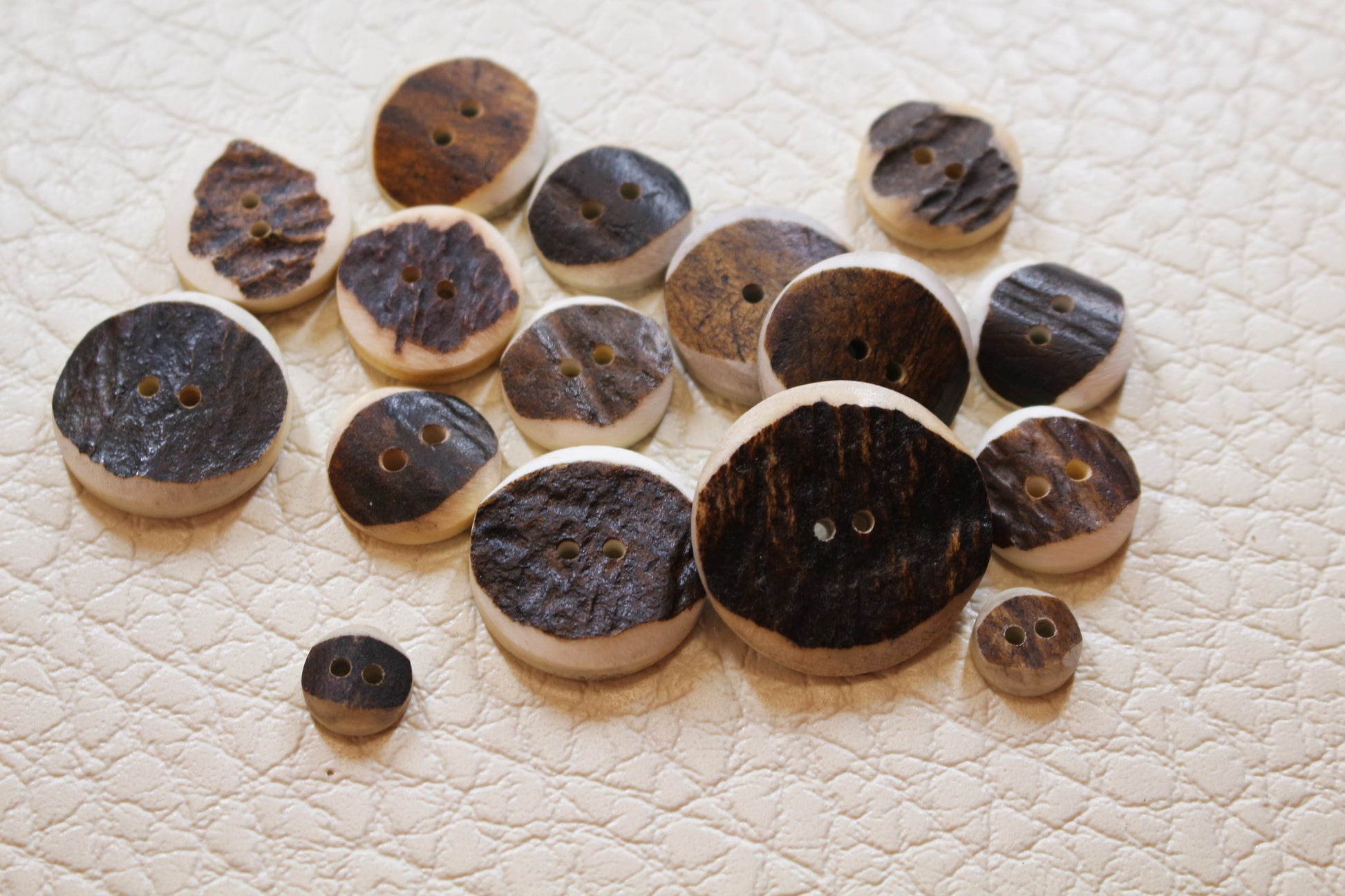 Deer Antler buttons, perfect for crafting and fashion projects