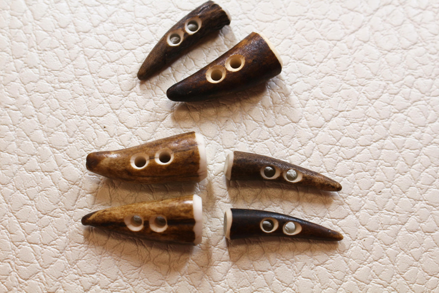 Deer Antler tips compared to each other