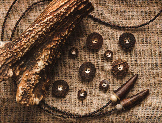 Handmade Deer Antler sewing buttons
