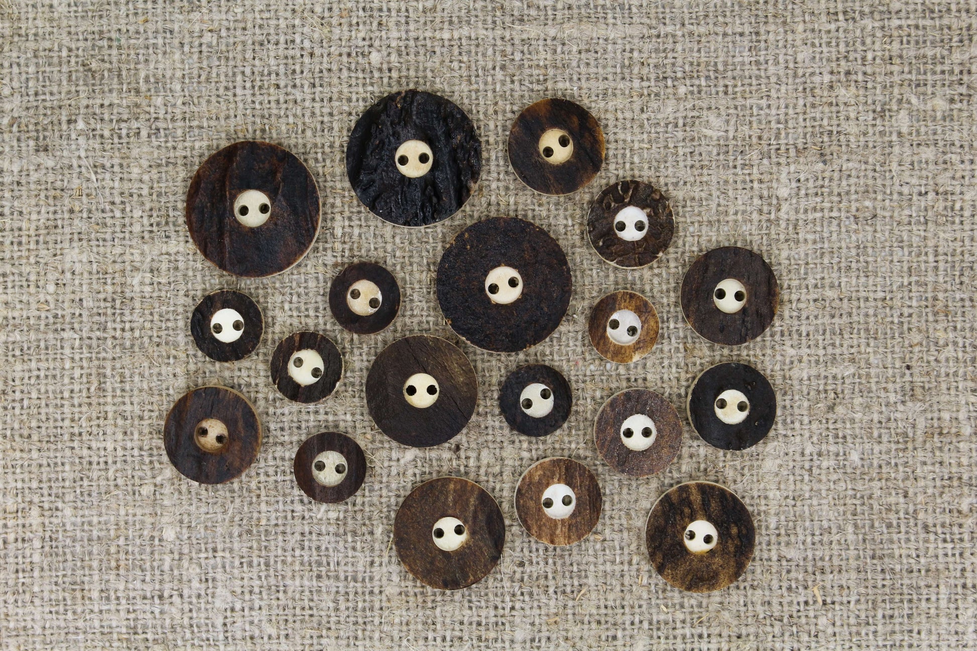 Deer Antler sewing buttons lot